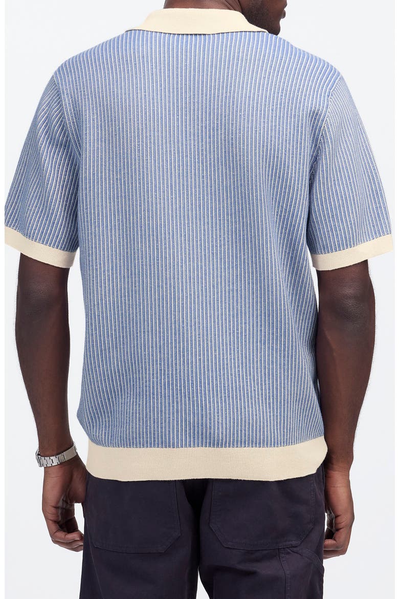 Johnny Collar Tuck Stitch Polo, Alternate, color, DOVE