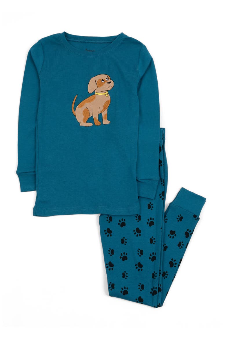 Kids Two-Piece Cotton Printed Matching Family Pajamas, Coordinated Prints, Alternate, color, Dog Paw