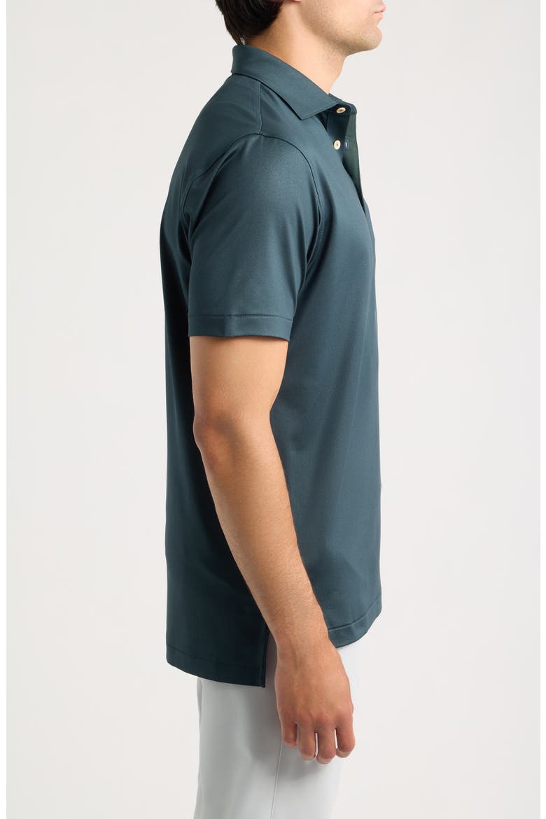Herringbone Summer Comfort Performance Jersey Polo, Alternate, color, NAVY