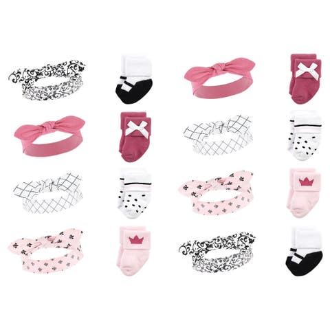 16Pc Soft Headband and Socks Giftset (Baby)