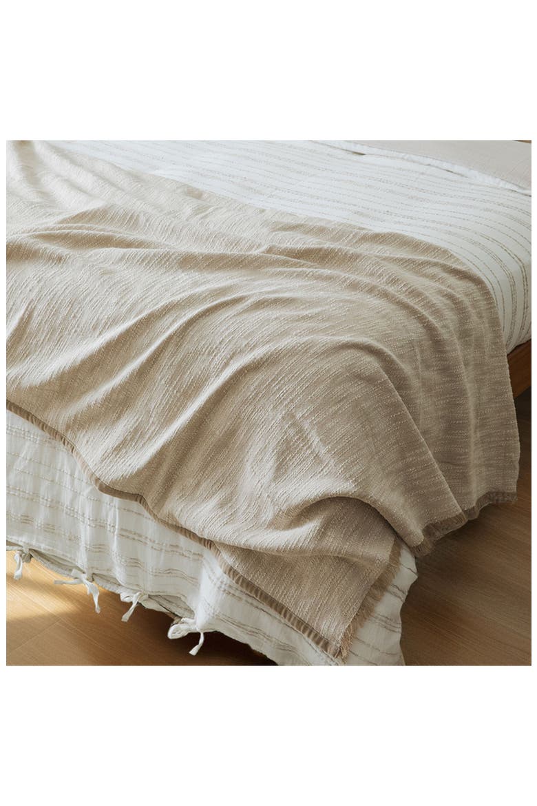 Tranquil Weave Throw Blanket, Alternate, color, OATMEAL