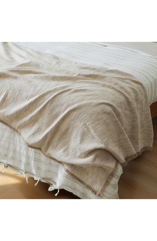 Crane Air Tranquil Weave Throw Blanket In Brown