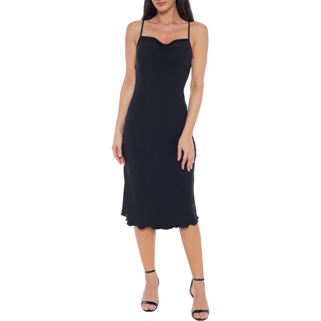 Bebe Airflow Slip Dress In Black
