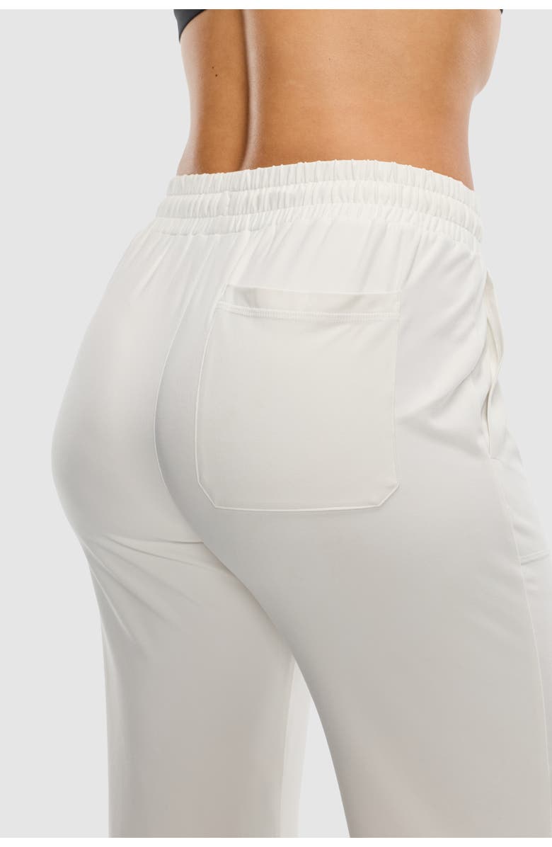 Peloton Dreamblend Wide Leg Cropped Pant, Alternate, color, Snow