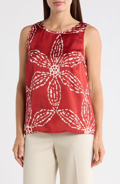 Floral Print Shell Tank