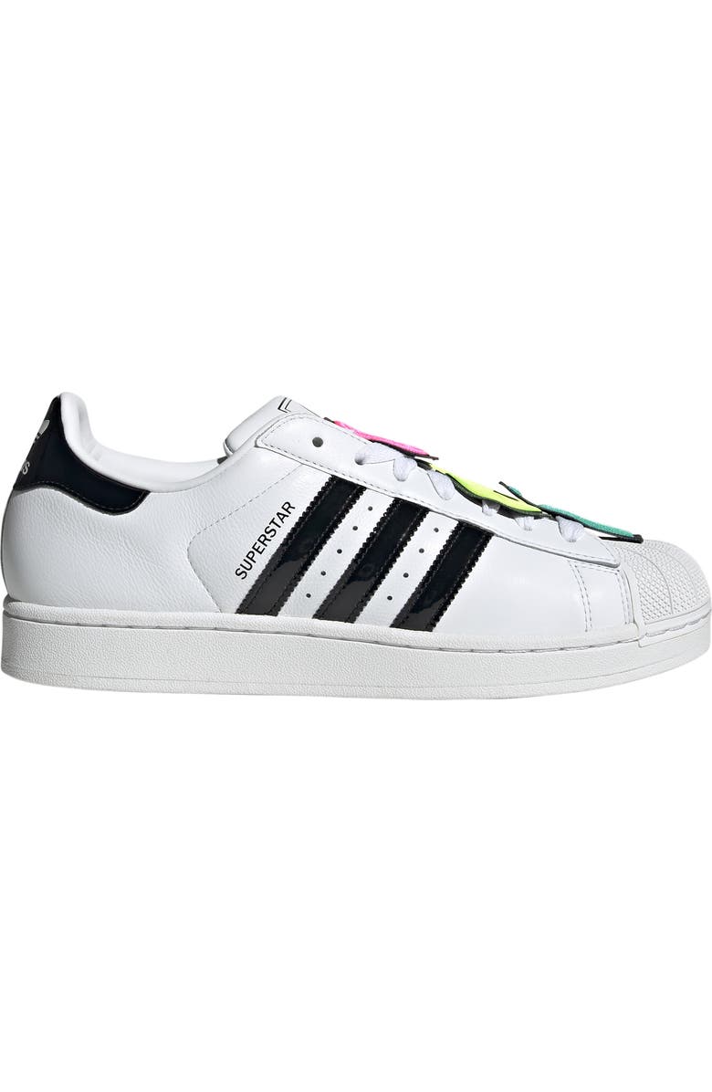 adidas x Jeremy Scott Gender Inclusive Superstar II Sneaker, Alternate, color, White/ Black/ Black