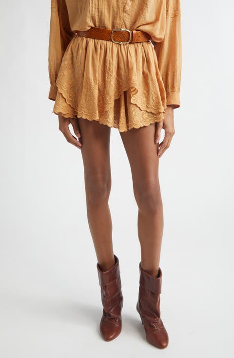Jocadia Ruffle Cotton Miniskort