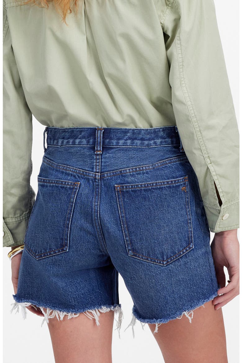 The Brynn Long Cutoff Denim Shorts, Alternate, color, POLACHECK WASH