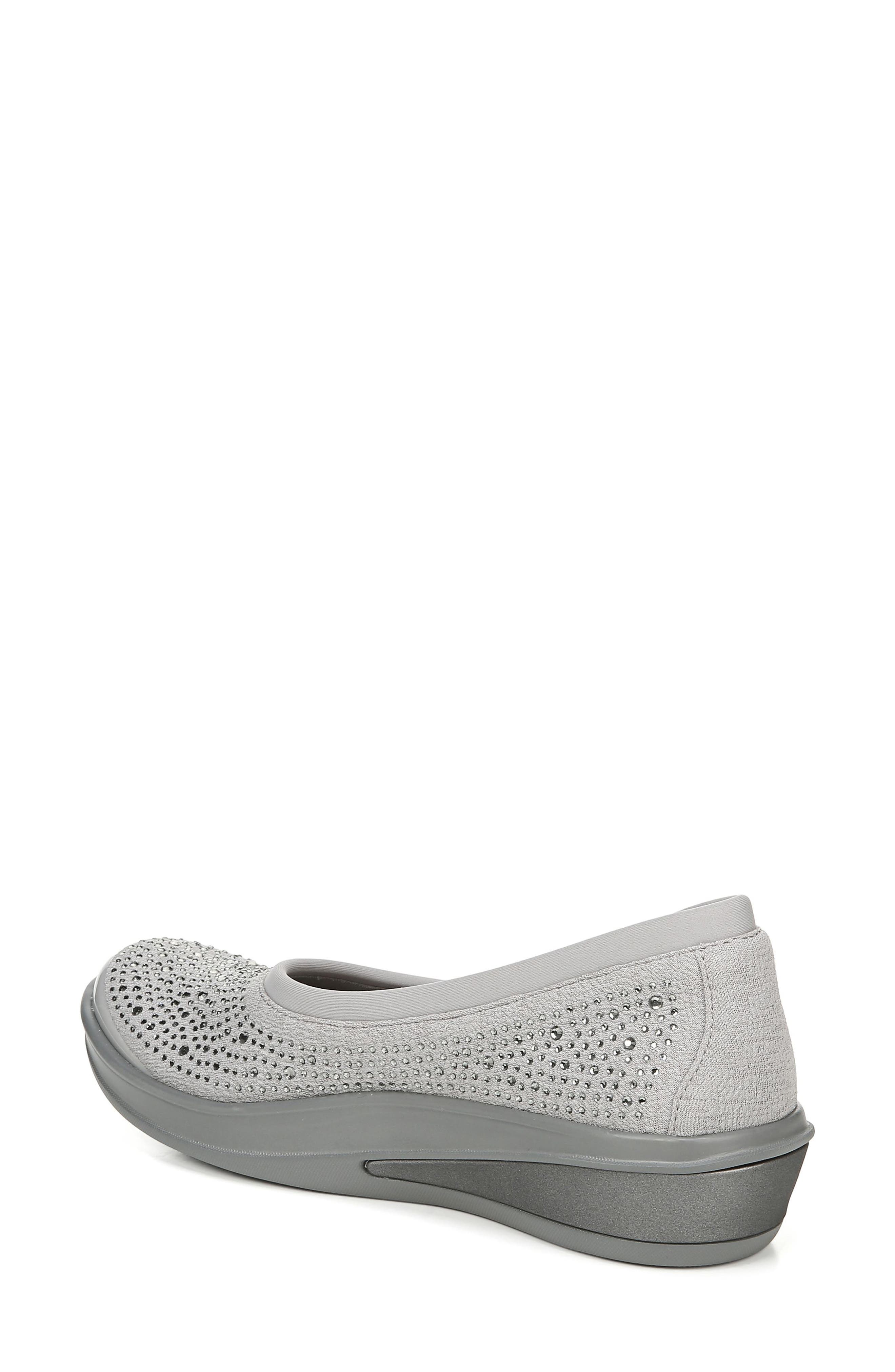 Moonlight Skimmer Flat, Alternate, color, GREY FABRIC