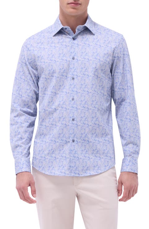 James OoohCotton® Floral Button-Up Shirt