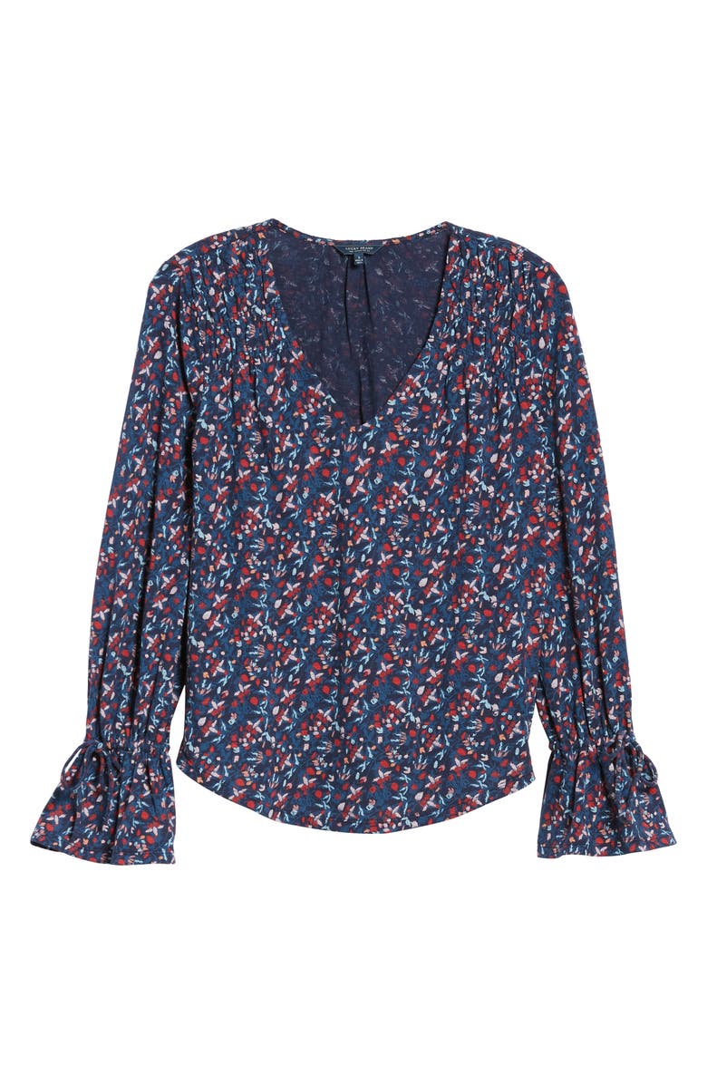 Lucky Brand Tie Sleeve Blouse, Alternate, color, 