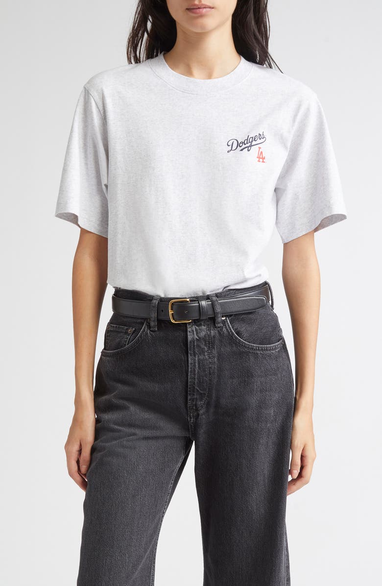 Sporty & Rich Dodgers Serif Graphic T-Shirt, Main, color, 