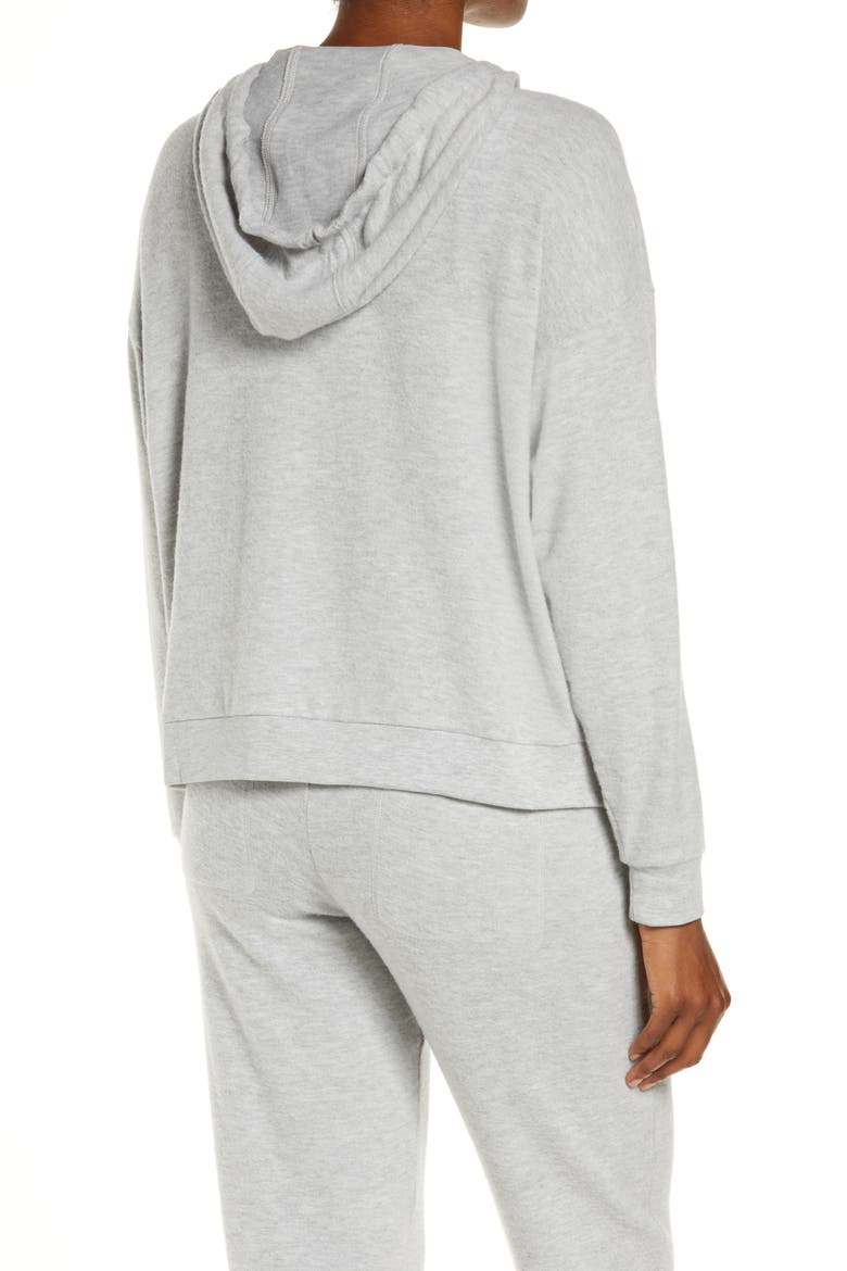 Soho Front Zip Hoodie, Alternate, color, ATHLETIC GREY HEATHER