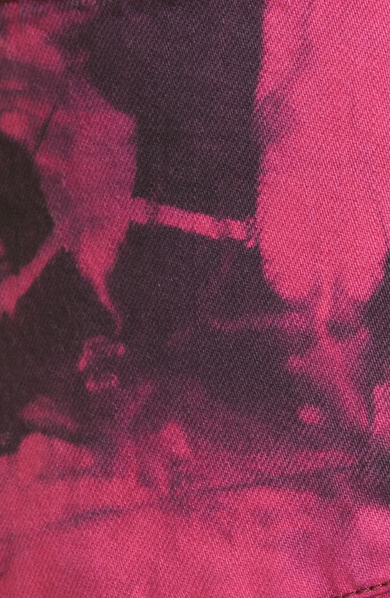 Alice + Olivia Genevieve Tie Dye Distressed Baggy Jeans, Alternate, color, 