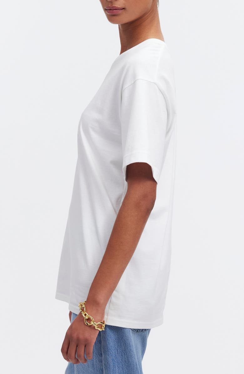 Madewell Cotton Relaxed Oversize T-Shirt, Alternate, color, Eyelet White