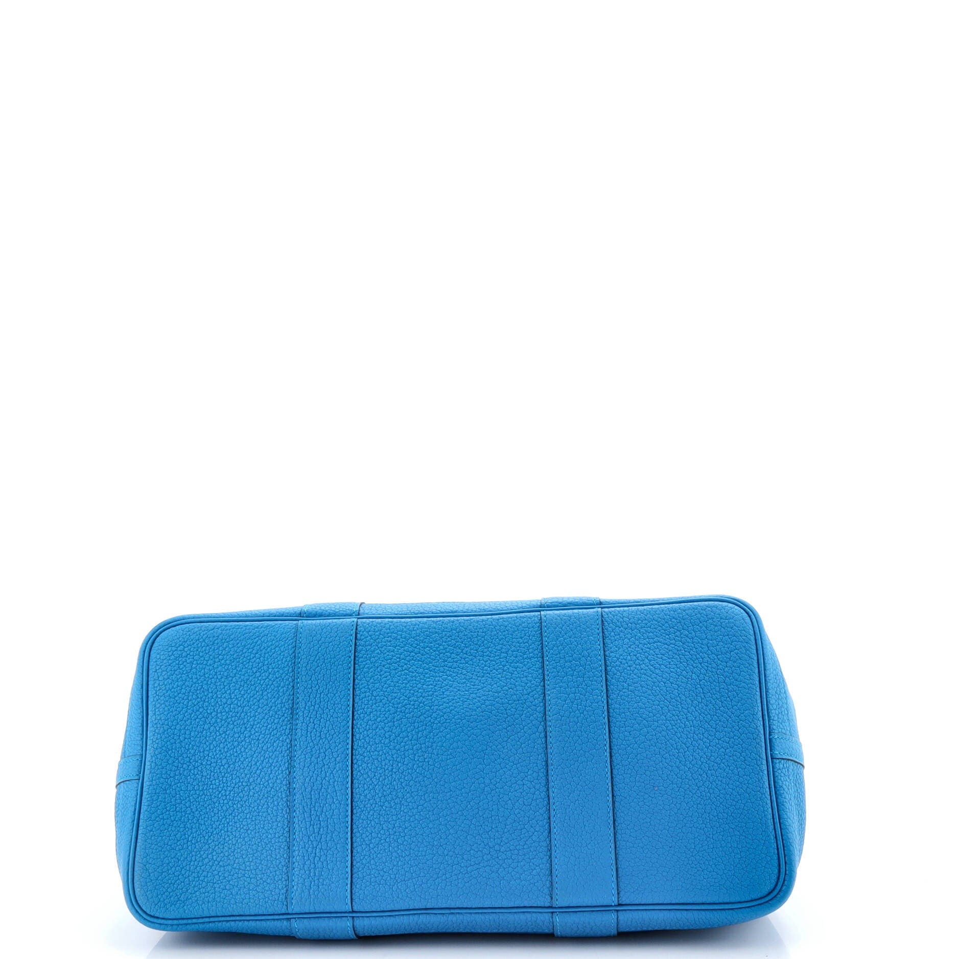 Pre-Owned Hermes Garden Party Tote Leather 36, Alternate, color, Bleu Zanzibar