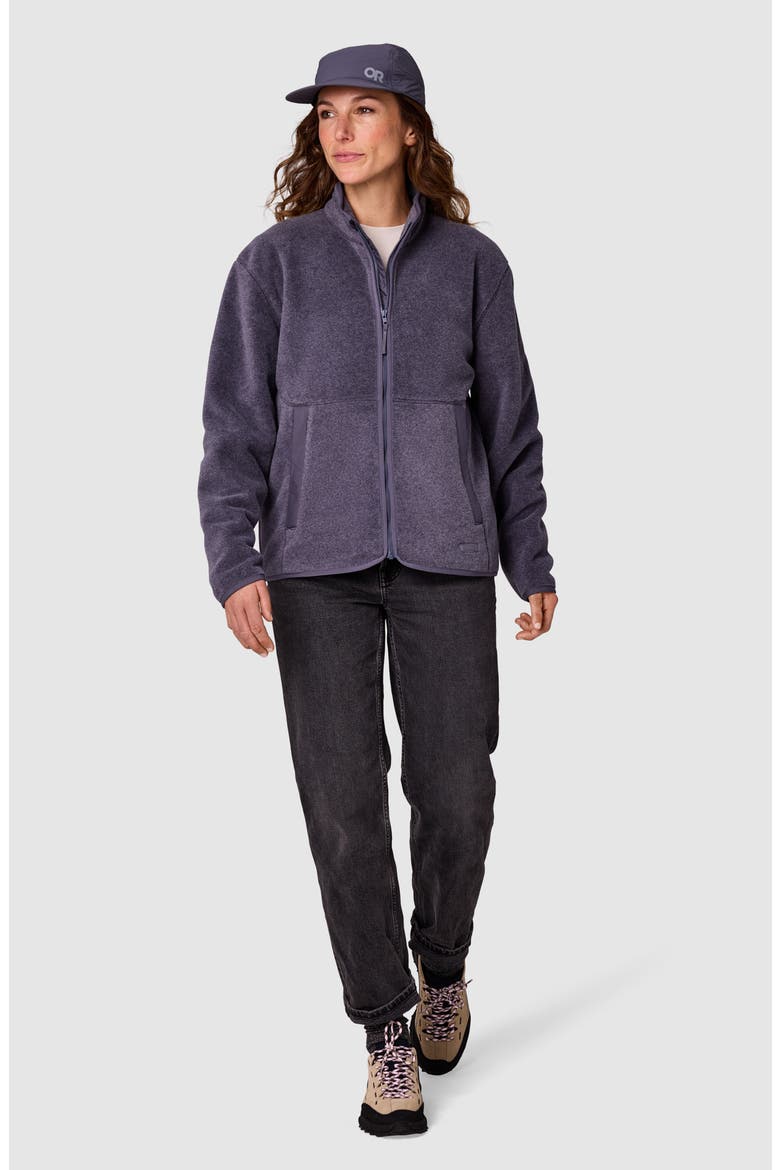 Deming Fleece Jacket, Alternate, color, SMOKY QUARTZ