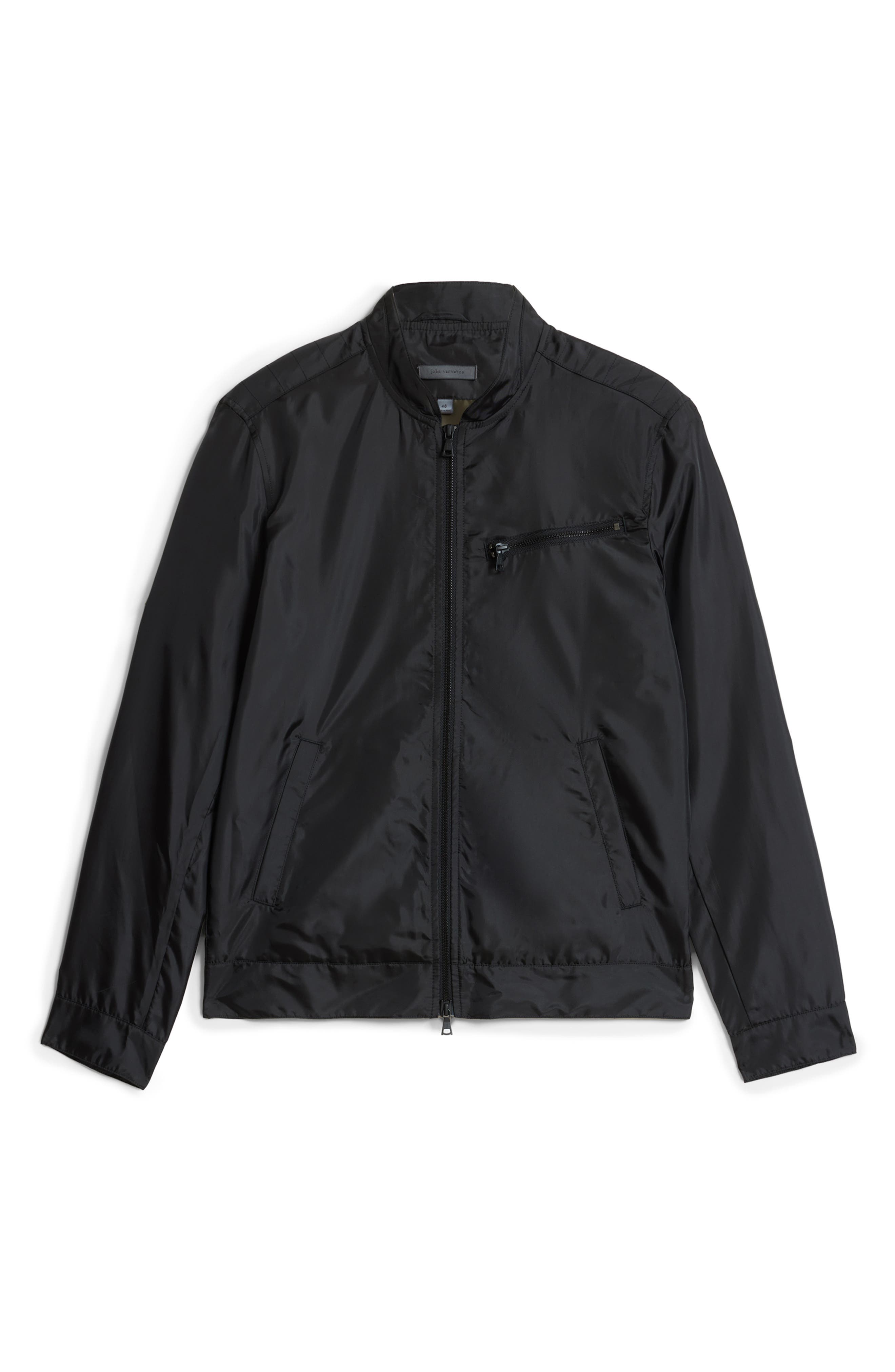 John Varvatos Zip Front Racer Jacket