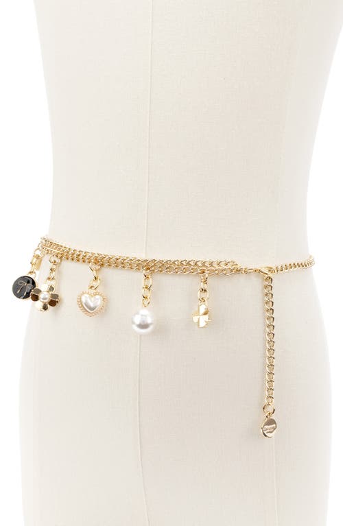 Kate Spade New York Multicharm Chain Belt In Gold