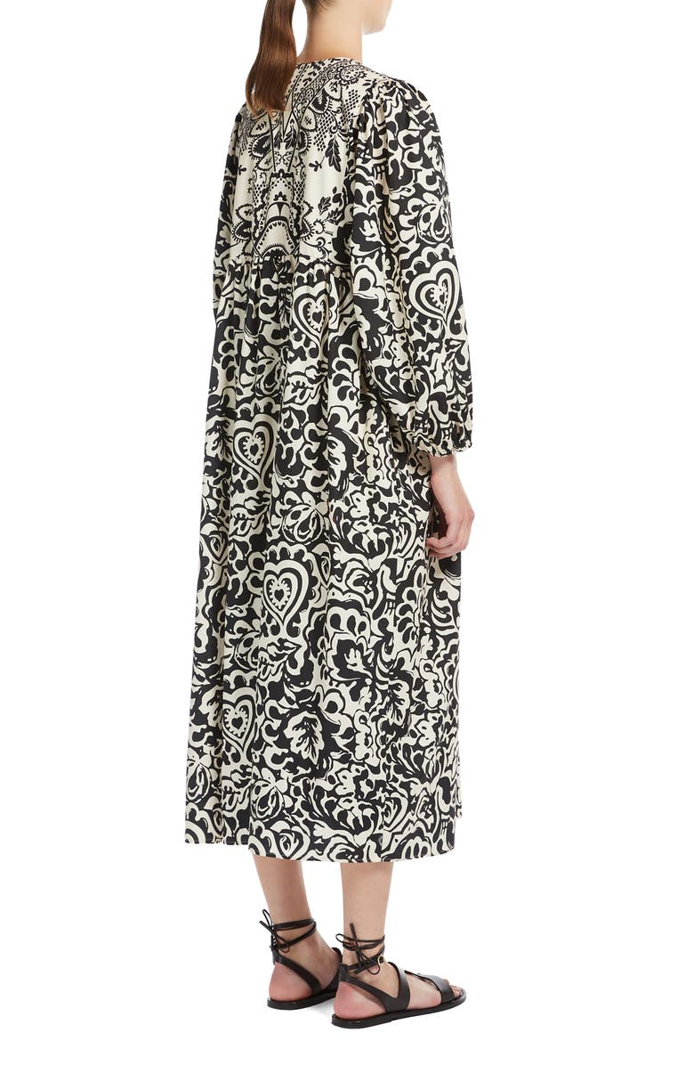 Weekend Max Mara Anzio Long Sleeve Cotton Maxi Dress, Alternate, color, 
