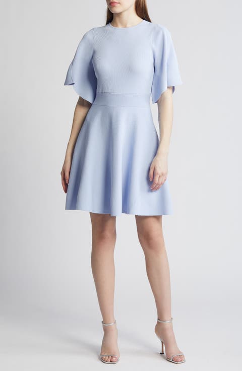 Olivia Rib Fit & Flare Dress