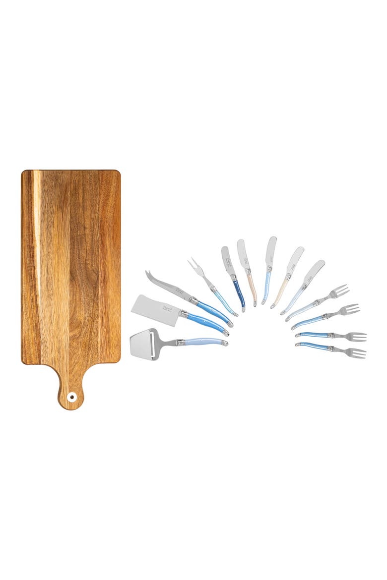 Laguiole Cheese Board & Tools Set, Main, color, BLUE