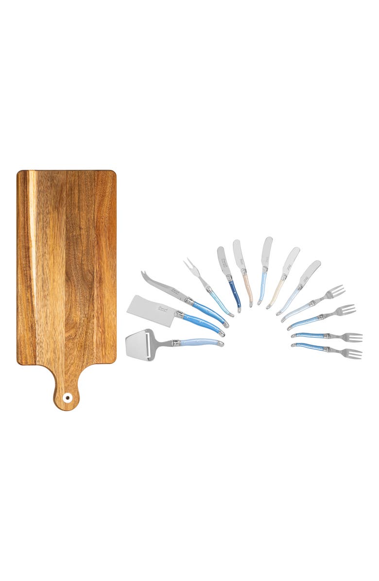 FRENCH HOME Laguiole Cheese Board & Tools Set, Main, color, Blue