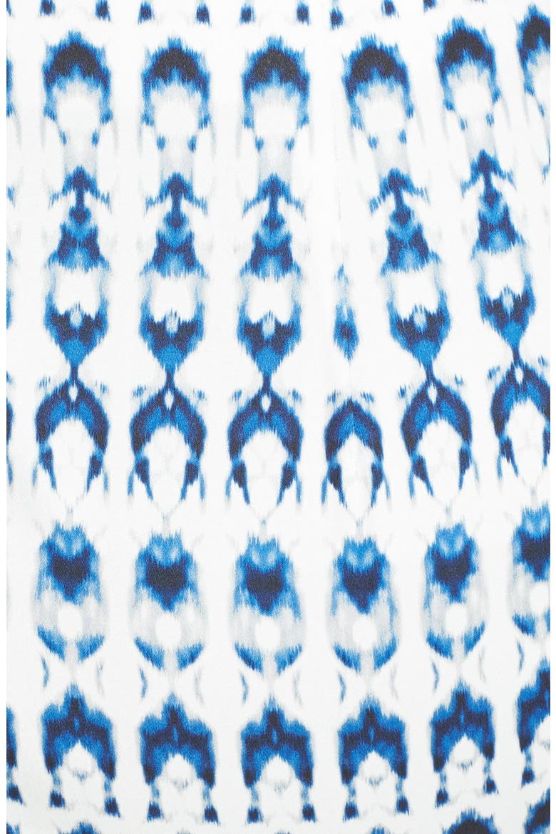 Ikat Print Pencil Skirt, Alternate, color, NAVY MULTI