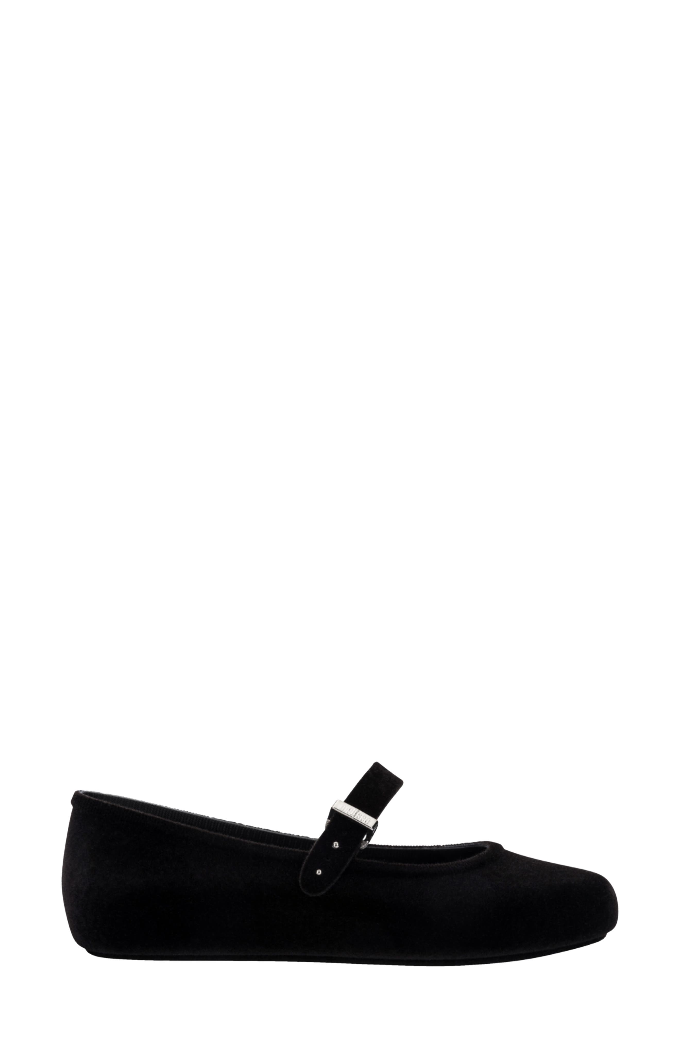 Soft Ballerina Velvet II Mary Jane, Alternate, color, BLACK