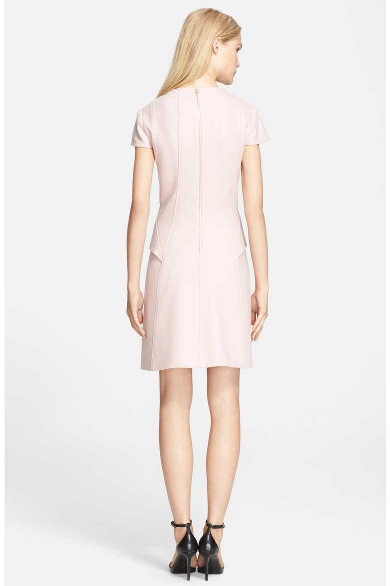 'Coralen' Structured Wool Blend Sheath Dress, Alternate, color, PALE PINK