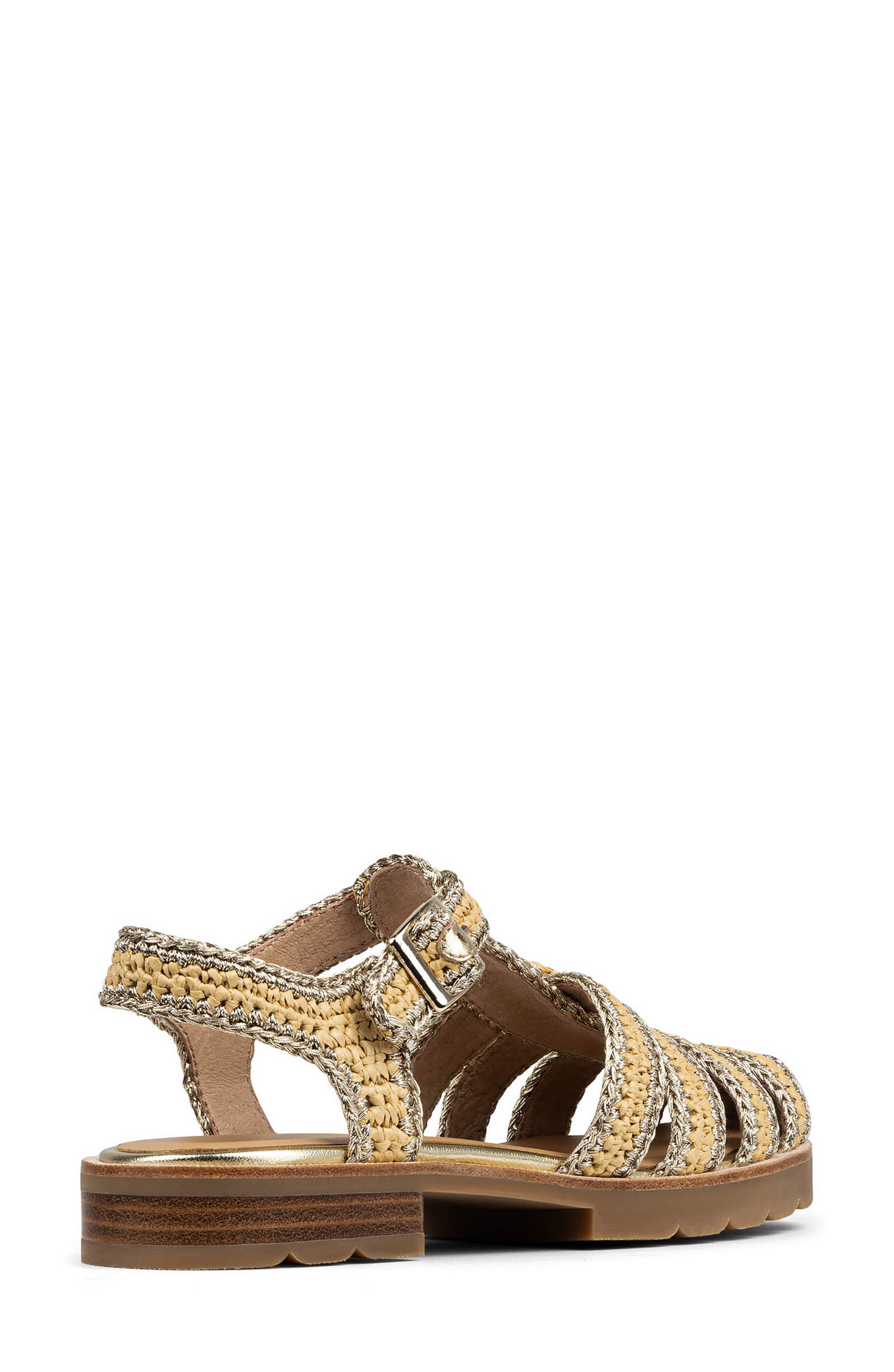 Donald Pliner Laynar Fisherman Sandal, Alternate, color, Platino