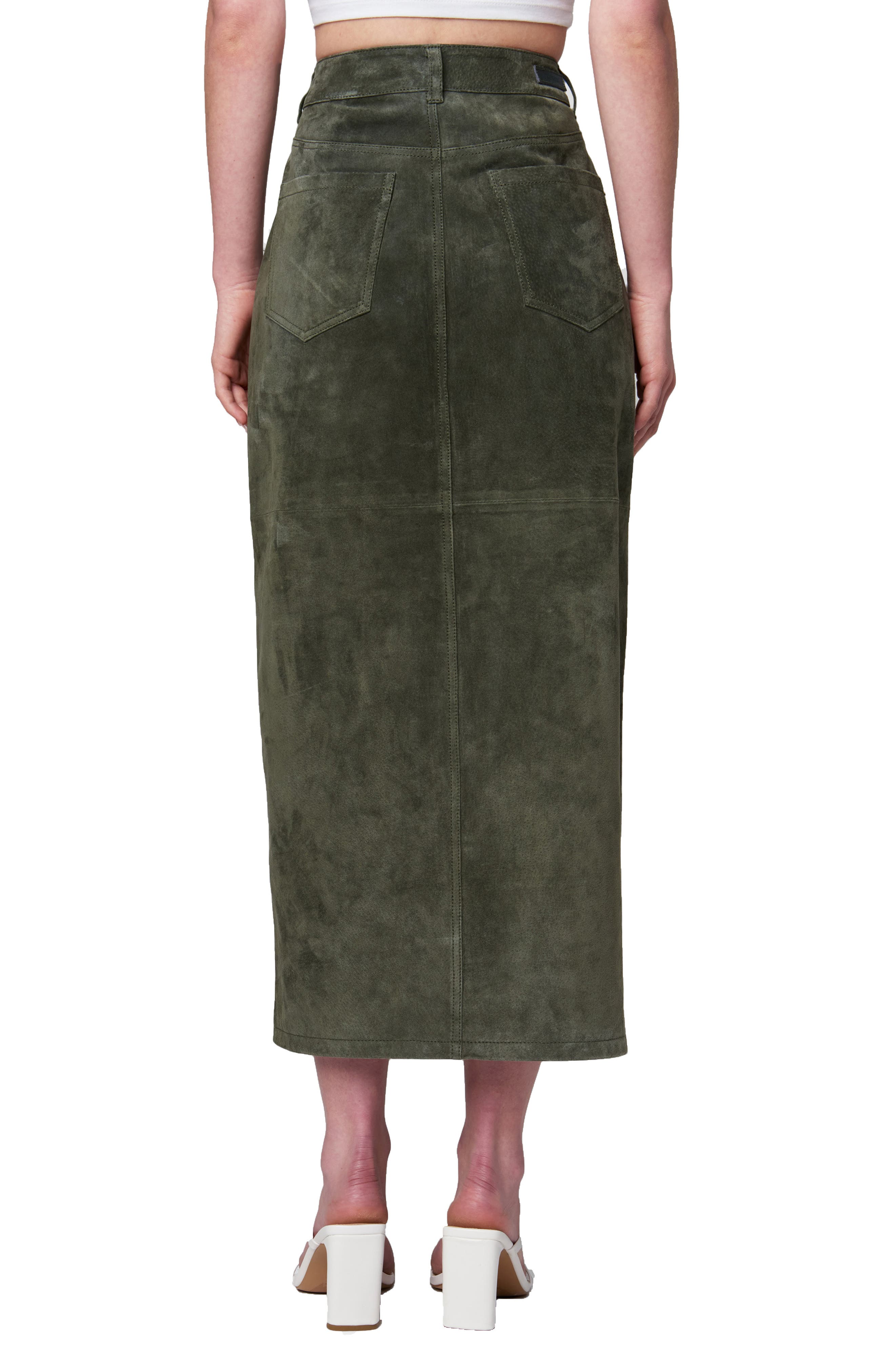 Suede Maxi Skirt - image 2