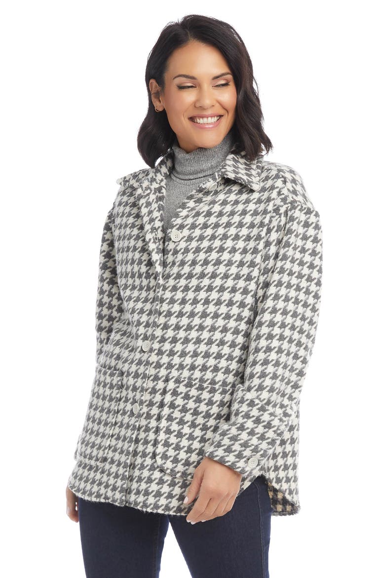 Houndstooth Shirt Jacket, Alternate, color, HOUNDSTOOTH