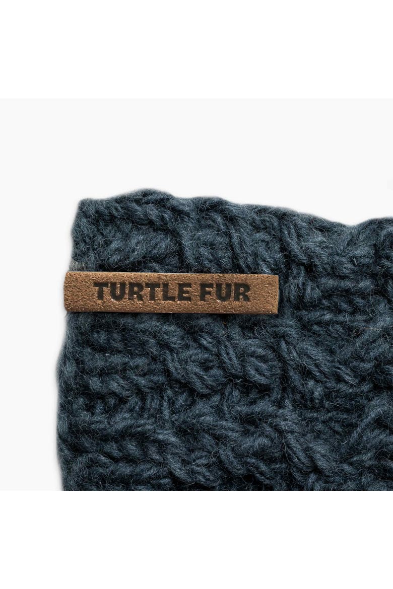 Mika Wool Fingerless Mittens, Alternate, color, Denim