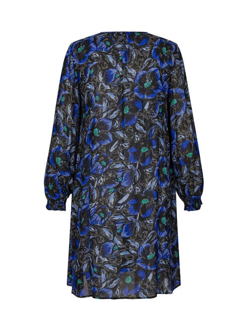 Masai Copenhagen Galamian V-neck Long Sleeve Long Tunic In Blue