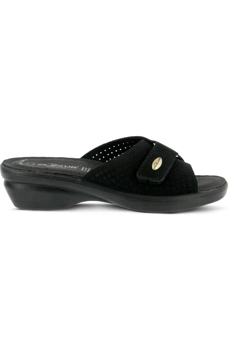 Flexus by Spring Step Kea Slide Sandal, Alternate, color, Black Suede