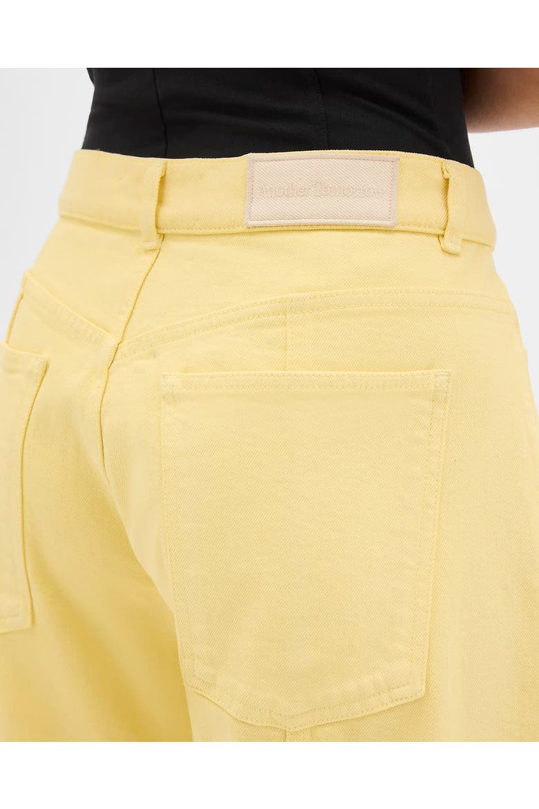 Denim Curved Pant, Alternate, color, Daffodil
