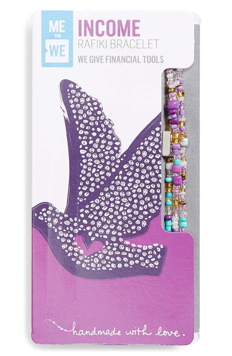 Me to We 'Rafiki - Water' Beaded Convertible Bracelet, Alternate, color, 