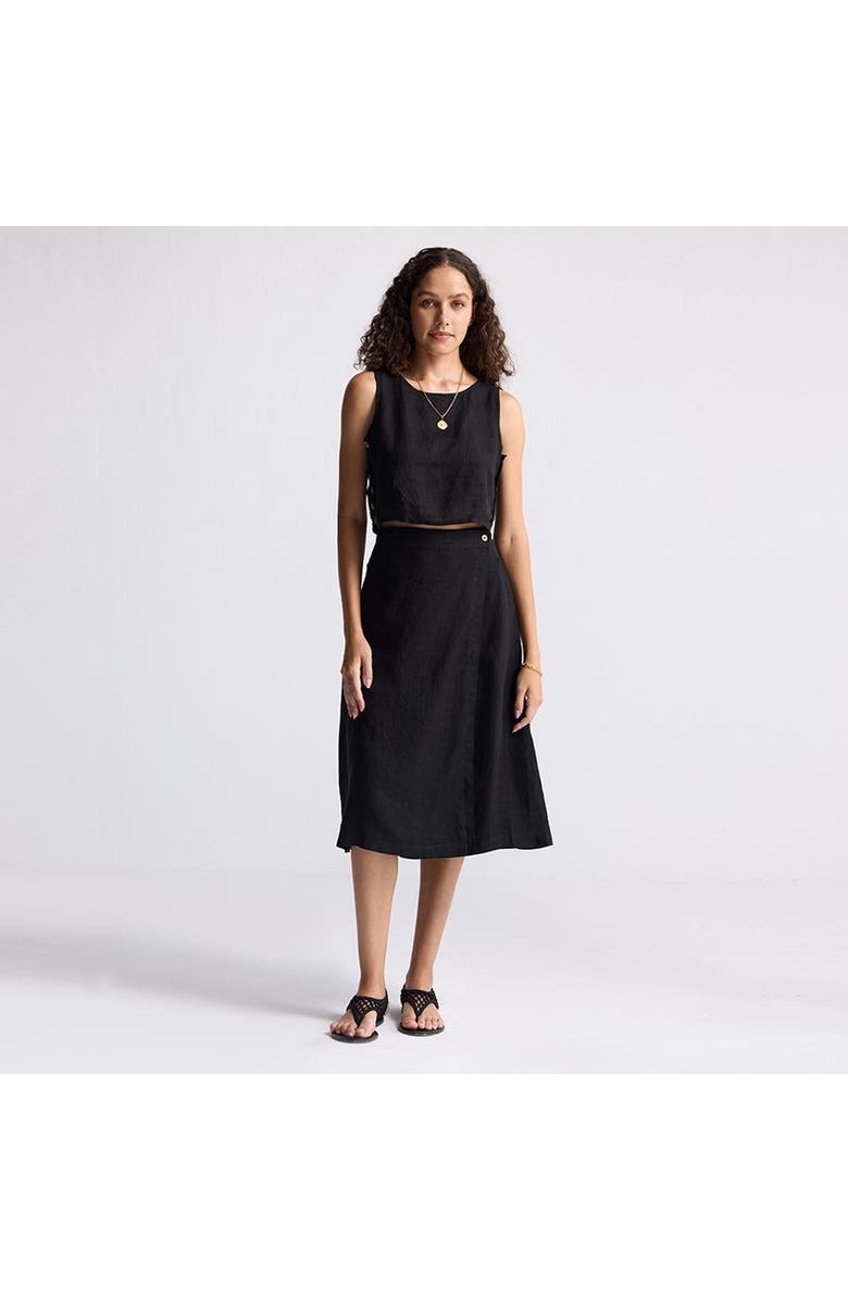 Reistor Overlap Midi Skirt, Main, color, Solid