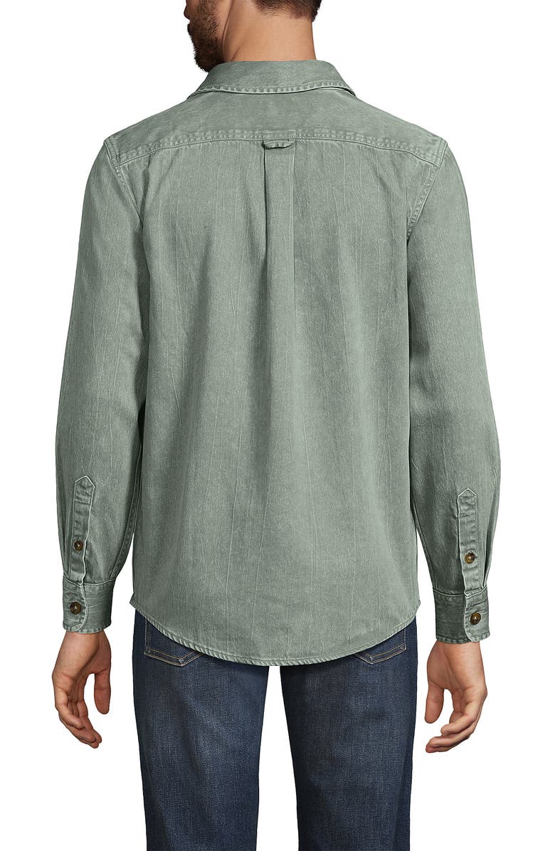 Lands' End Sailcloth Overshirt, Alternate, color, 
