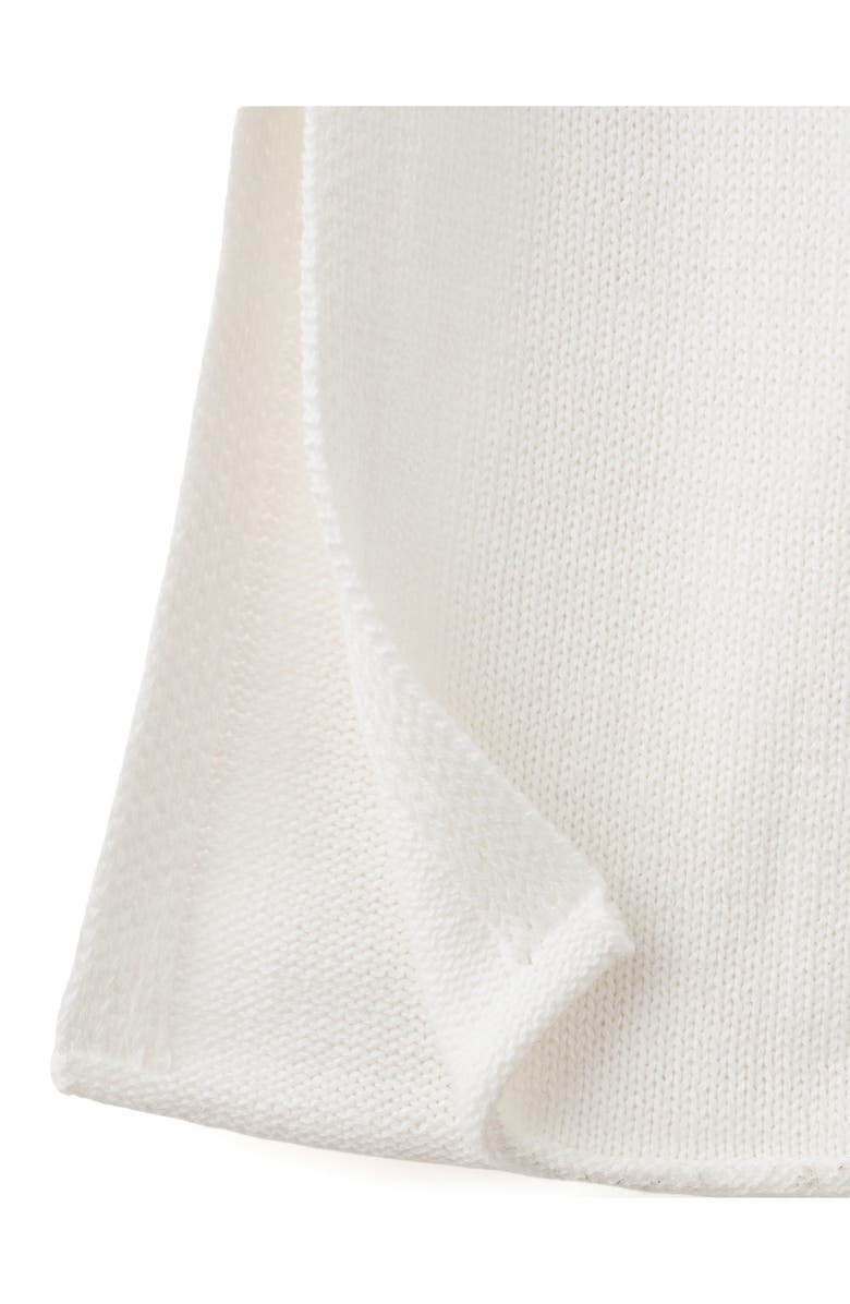 MANGO TEEN <p>Sleeveless Cotton Blend Longline Cardigan</p>, Alternate, color, Ecru