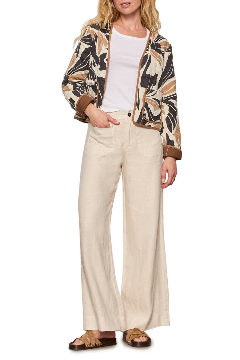 The Marine Linen Wide Leg Pants, Alternate, color, SUMMER SAN