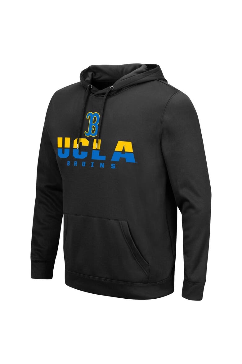 Men's Colosseum Black UCLA Bruins Lantern Pullover Hoodie, Alternate, color, Black