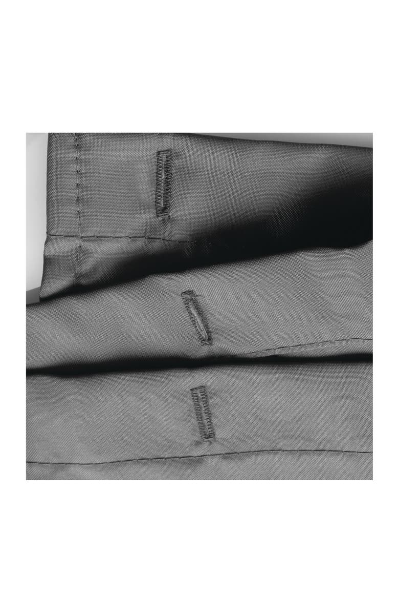 iDesign Solid Polyester Shower Curtain - 72" x 72" - Set of 2 - Gray, Alternate, color, Gray