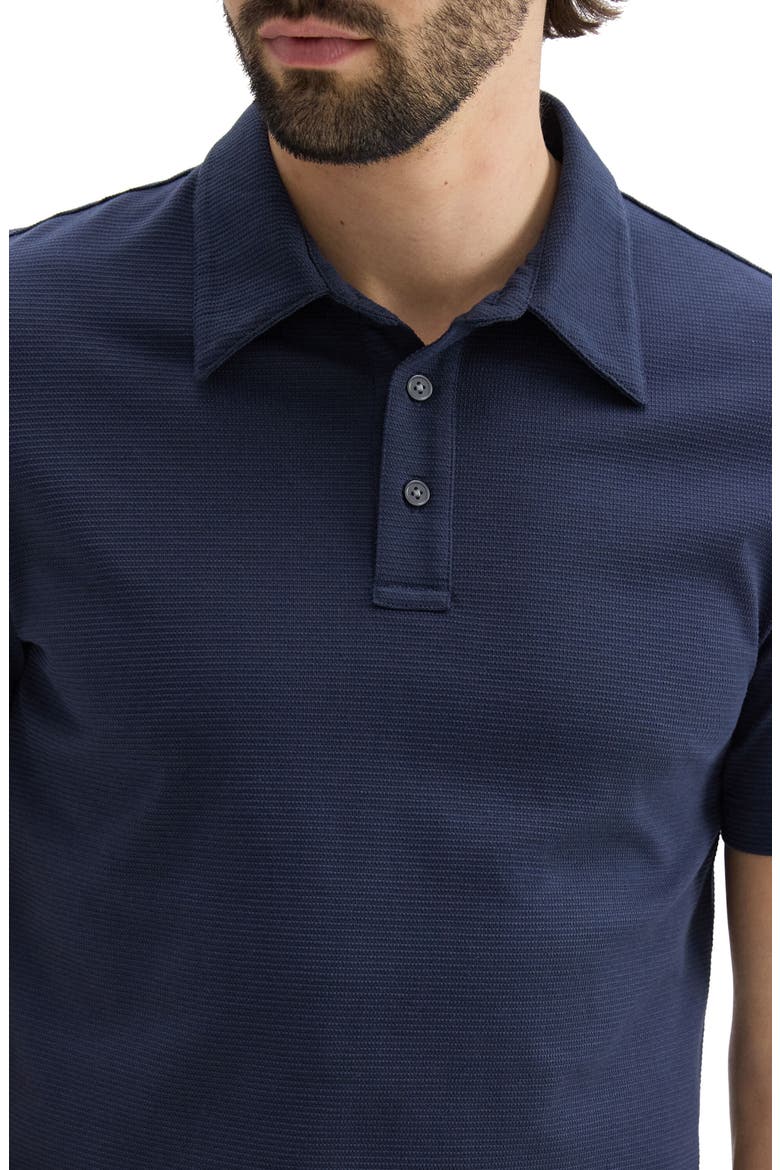 Textured Polo, Alternate, color, BALTIC