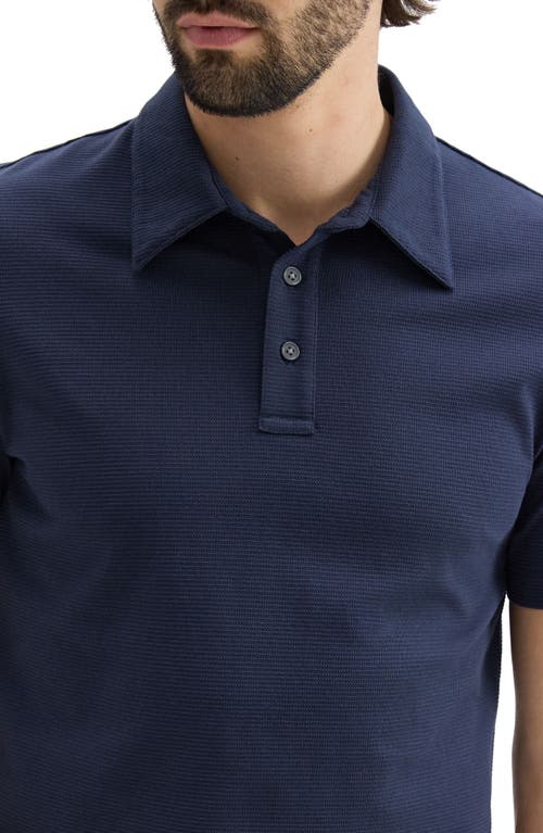 Theory Regular Fit Textured Polo In Baltic