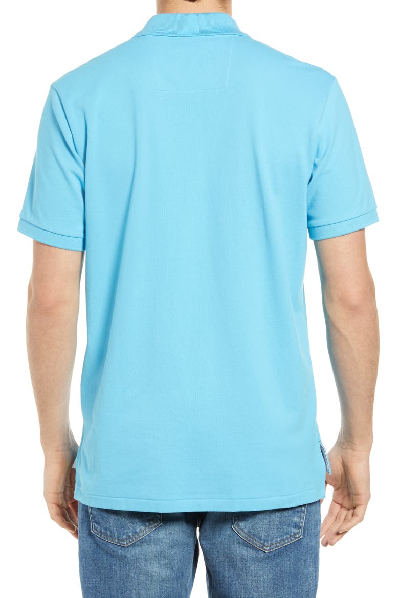 Skipjack Micro Piqué Stretch Cotton Polo, Alternate, color, SHORELINE BLUE