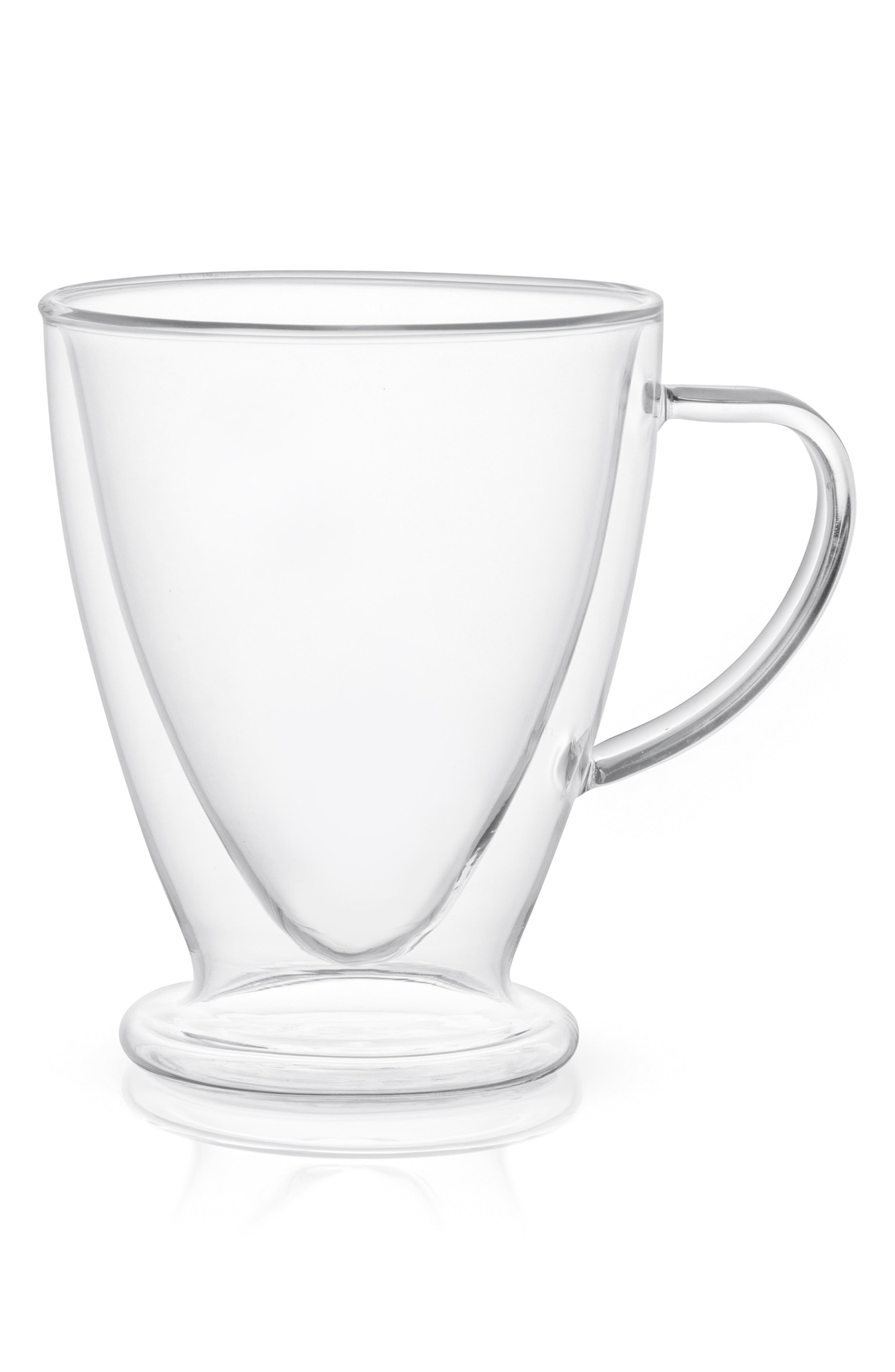 JoyJolt Declan Irish Double Wall Coffee Glass - Set of 2