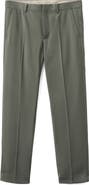 MANGO Regular Fit Pleated Pants