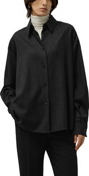 Lilysilk Women's Silk-Wool Oversized Warm Shirt